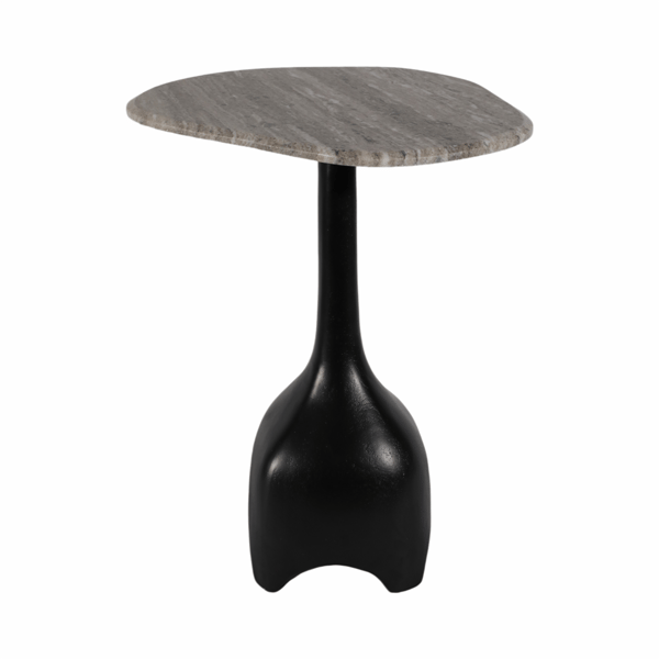 Sagebrook Home 21in. Curved Top Marble Accent Table
