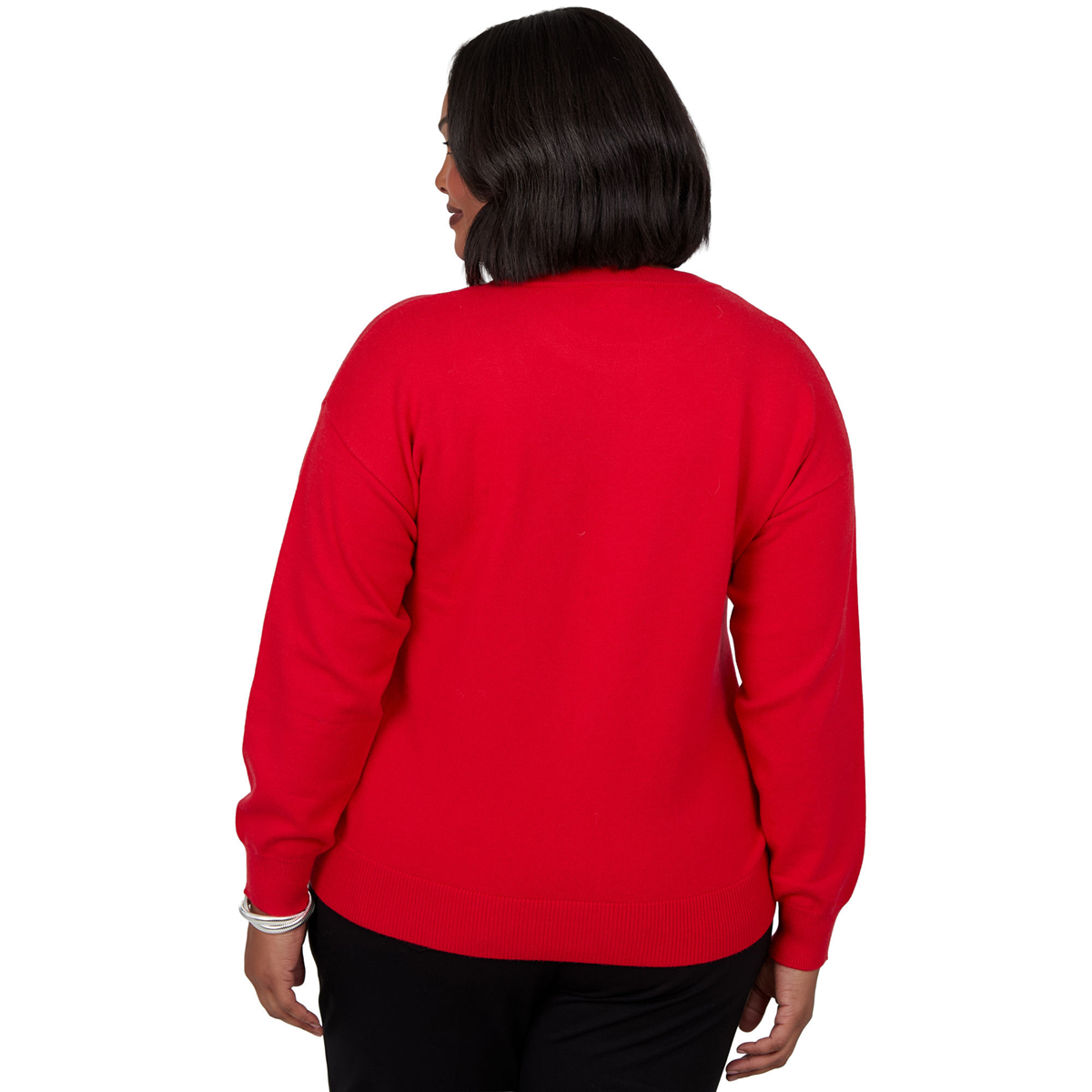 Plus Size Skye’s the Limit Fashion Essentials Fuzzy Cat Sweater