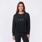 Womens Rio & Rian Long Sleeve Sequin Love Sweater - image 1