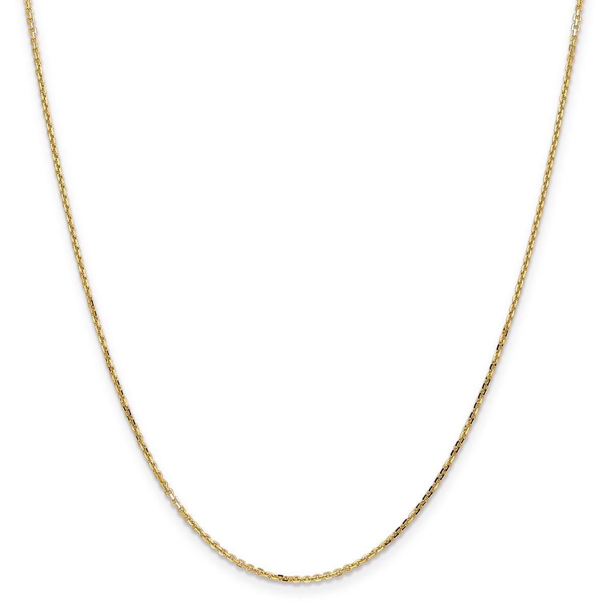 Gold Classics™ 1.40mm. 14kt. Diamond Cut Cable Necklace