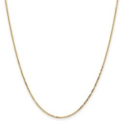 Gold Classics(tm) 1.40mm. 14kt. Diamond Cut Cable Necklace