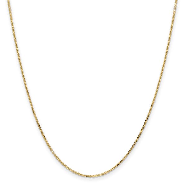 Gold Classics&#40;tm&#41; 1.40mm. 14kt. Diamond Cut Cable Necklace - image 