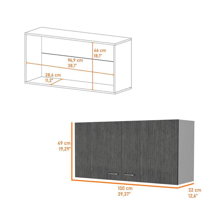 FM FURNITURE Oklahoma Wall Cabinet