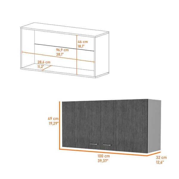 FM FURNITURE Oklahoma Wall Cabinet
