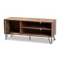 Baxton Studio Iver Rustic Oak TV Stand - image 2