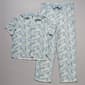 Petites Izod Short Sleeve Crinkled Floral Pajama Set - image 2