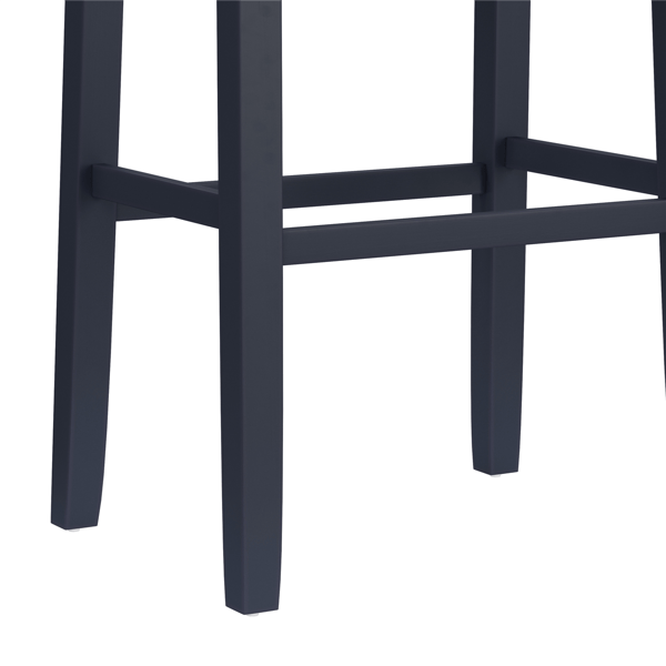 HH2 Home Fiddler Navy Backless Bar Height Stool with Saddle Seat