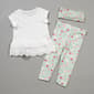 Toddler Girl Tahari 2pc. Lace Trim Top & Floral Leggings Set - image 1