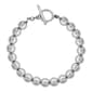 Sterling Silver Beaded Toggle Bracelet - image 1