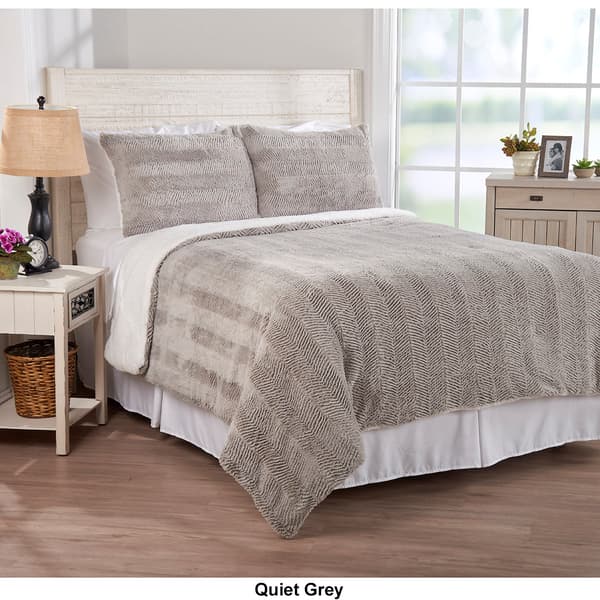 Mountain Ridge® 3pc. Plush Sherpa Comforter Set Boscov's