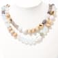Ashley Cooper(tm) 2 Row Gold-Tone Pastel Bead Short Necklace - image 1