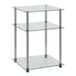 Convenience Concepts Designs2Go Classic Glass 3-Tier End Table - image 1