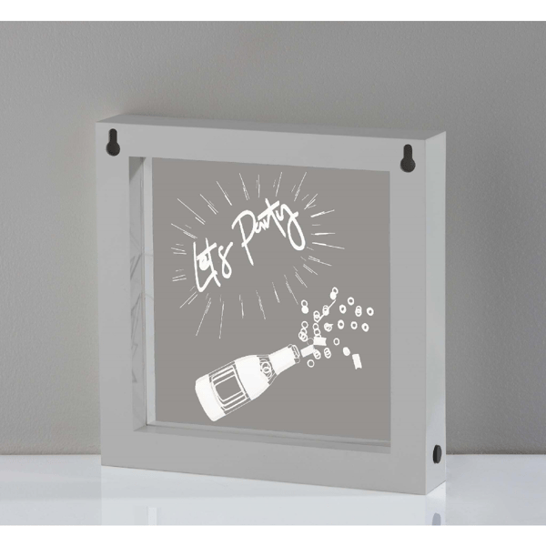 Simplee Adesso Lets Party Video Silver Light Box