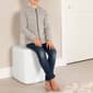 South Shore Sweedi White Lighted Kids Cube Stool - image 5