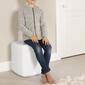 South Shore Sweedi White Lighted Kids Cube Stool - image 5
