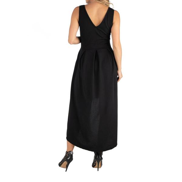 Womens 24/7 Comfort Apparel High Low Party Maternity Dress