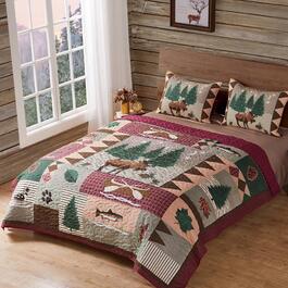 Greenland Home Fashions&#8482; Moose Lodge Sportsman''s Quilt Set