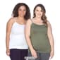 Plus Size White Mark 2pc. Solid Camisoles - image 5
