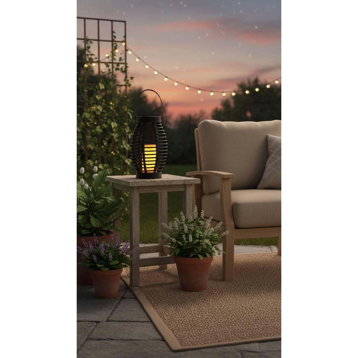 Solar LED Plastic Egg Shape Lantern
