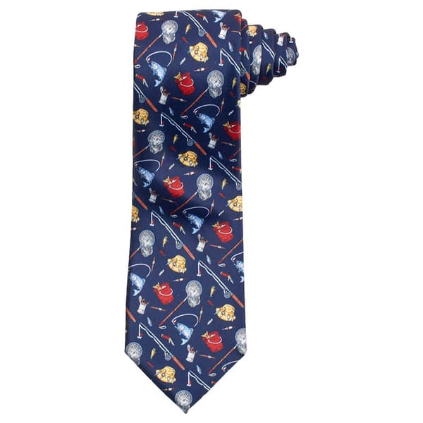 Mens Nicole Miller Fishing Tie - image 