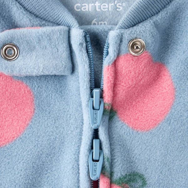 Baby Girl &#40;NB-9M&#41; Carter''s&#174; Peaches Microfleece Sleeper