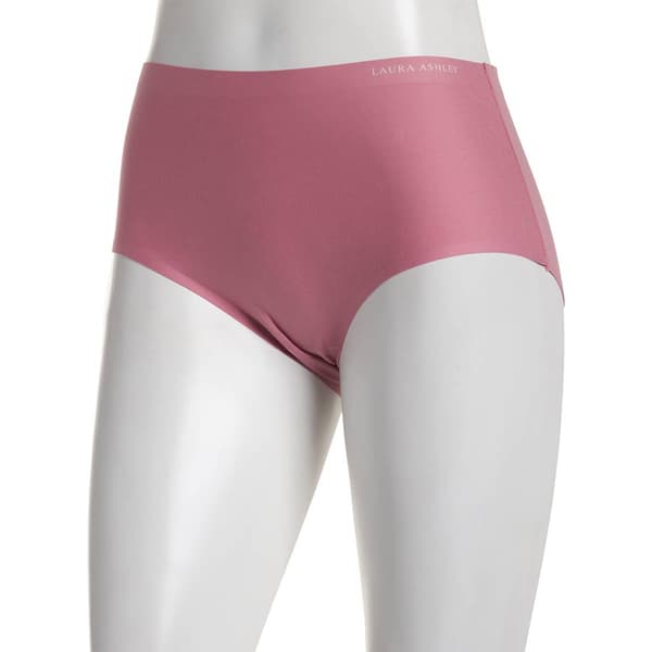 Womens Laura Ashley(R) Brushed Micro Laser Brief Panties LS4063EZ