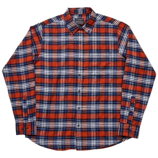 Mens Jackson Hole Flannel Shirt - Rust/Blue - image 
