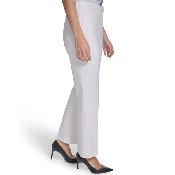 Petite Calvin Klein Solid Modern Fit Flare Dress Pants