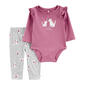 Baby Girl &#40;NB-24M&#41; Carters&#40;R&#41; Dog Mom Best Friend Set - image 1
