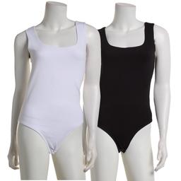 Juniors One Step Up 2pk. Square Neck Bodysuit