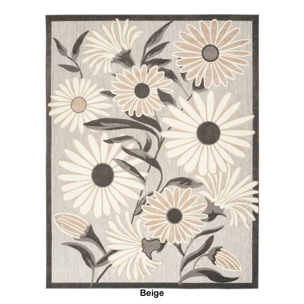 Nourison Aloha Daisy Contemporary Indoor/Outdoor Area Rug