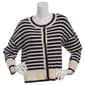 Womens Cece Long Sleeve Button Front Stripe Cardigan - image 2