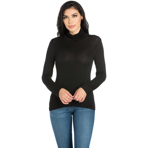 Womens 24/7 Comfort Apparel Classic Long Sleeve Turtleneck - image 