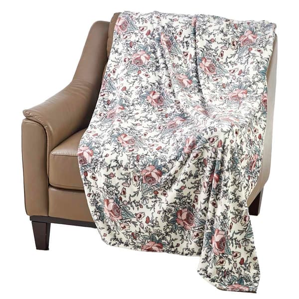 Ashley Cooper&#8482; Ravishing Rose Plush Throw