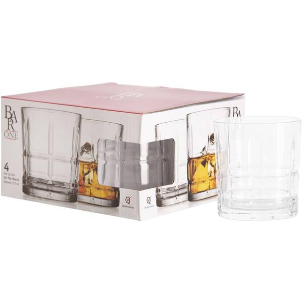 Home Essentials Bar One Point Double Old Fashioned Glasses - image 