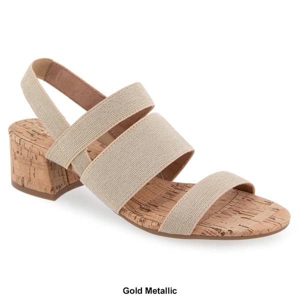 Womens Aerosoles Chara Elastic Strap Heeled Sandals