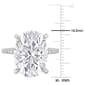Gemstone Classics™ 10kt. White Gold Moissanite Engagement Ring - image 4