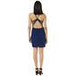 Juniors Crystal Doll Glitter Knit Spider Back Slip Sheath Dress - image 2