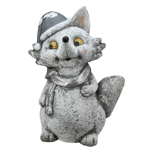 Northlight Weathered Whimsical Silver Fox Christmas Decor - image 