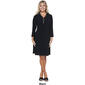 Petite MSK Long Sleeve Half Zip Swing Sheath Dress - image 5