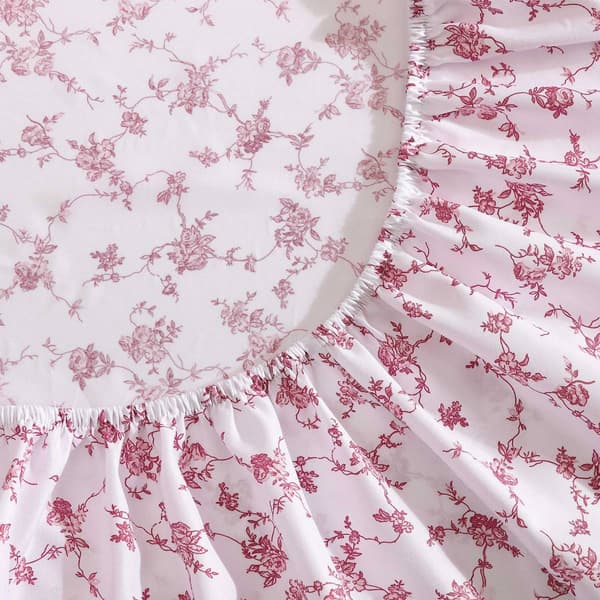 Betsey Johnson Floral Toile Sheet Set