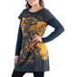 Womens 24/7 Comfort Apparel Floral Layered Long Sleeve Tunic Top - image 3