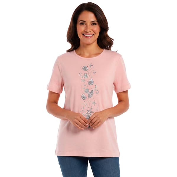 Plus Size Bonnie Evans Short Sleeve Summer Coastal Tee