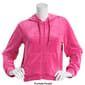 Juniors Jolie & Joy Embossed Velour Zip Up Hoodie - image 3