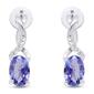 Gemstone Classics&#8482; Tanzanite Lab Grown Diamond Drop Earrings - image 2
