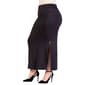 Plus Size 24/7 Comfort Apparel Versatile Side Slit Maxi Skirt - image 3