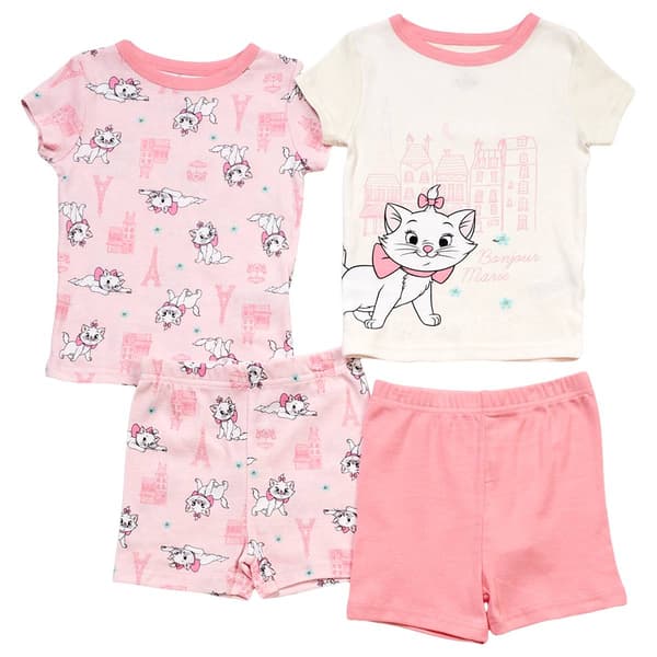 Toddler Girl Disney 4pc. Bonjour Marie Pajama Set - image 