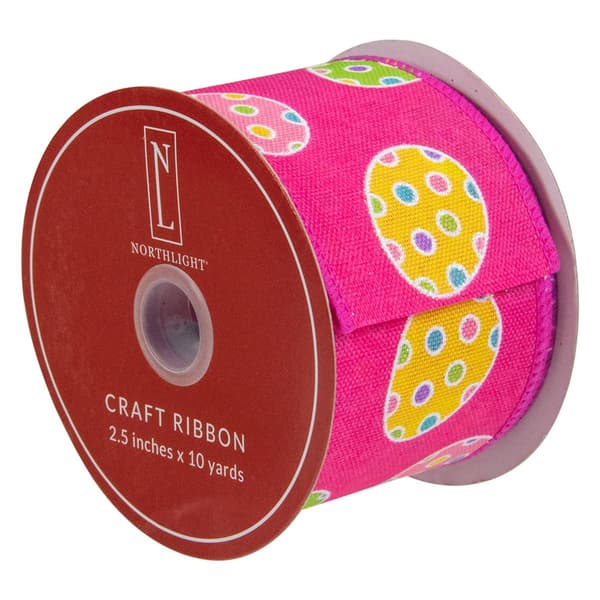 Northlight Seasonal 30ft. Easter Eggs Craft Ribbon - image 