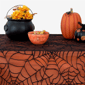 Threadmade Crawling Halloween Spider Lace Lined Tablecloth - image 3
