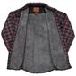 Mens Moutain Ridge Plaid Shirt Jacket - Wine/Ash - image 2